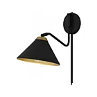 Quoizel Lighting ALS8810MBK Alscott 1-Lumière 100W Noir mat Applique murale