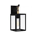Lanterne d'extérieur Quoizel Lighting ANC8406MBK Anchorage 1-Lumière 100W Noir mat