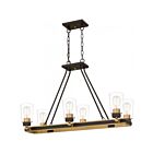 Lustre d'île Atwood Quoizel Lighting ATO632OZ 660W 6 lumières Vieux Bronze