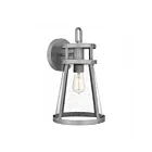 Lanterne d'extérieur Quoizel Lighting BAB8409ABA Barber 1-Lumière 100W Aluminium brossé antique