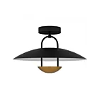 Quoizel Lighting BIN1718MBK Bingham 14W Noir mat Monture semi-affleurante