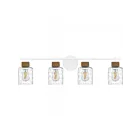 Quoizel Lighting BTC8634W Baltic 4-Lumièress 400W Blanc mat Lampe de bain