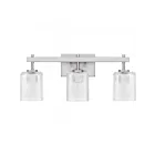 Quoizel Lighting BTH8622BN Brenthouse 3-Lumièress 300W Nickel brossé Lampe de bain