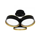 Quoizel Lighting BYS1719MBK Byrnes 28W Noir mat Monture semi-affleurante