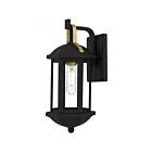 Quoizel Lighting CFD8406MBK Crestfield 1-Lumière 100W Noir mat Lanterne murale extérieure