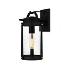 Lanterne d'extérieur Quoizel Lighting CLI8407EK Clifton 1-Lumière 100W Terre noire
