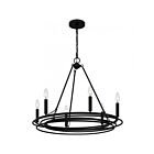 Lustre Calliope Quoizel Lighting CPE5025MBK 360W 6 Lumières Noir mat