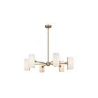 Quoizel Lighting CRR5036BGD Curran 6-lumières 360W Bronze doré Lustre