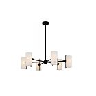 Quoizel Lighting CRR5036MBK Curran 6-lumières 360W Noir mat Lustre