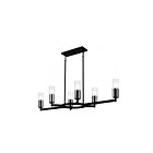 Quoizel Lighting CRZ648MBK Cruz 6-lumières 360W Noir mat Lustre