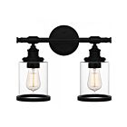 Vanité Dixie Quoizel Lighting Dix8615Mbk 200W 2-Lumières Noir Mat