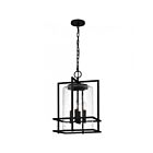 Suspendu Quoizel Lighting DMN1514EK Damien 4-Lumières 240W Terre noire