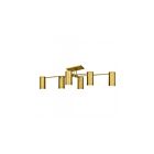 Quoizel Lighting FLD1750BRG Foreland 6-lumières 600W Or brossé Plafonnier Semi Encastré