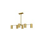 Quoizel Lighting FLD650BRG Foreland 6-lumières 600W Or brossé Lustre