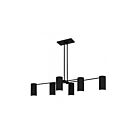 Quoizel Lighting FLD650MBK Foreland 6-lumières 600W Noir mat Lustre