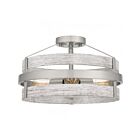 Plafonnier semi encastré Quoizel Lighting GDN1716BN Gadsen 3-Lumières 300W Nickel brossé