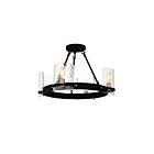 Quoizel Lighting GLC1720MBK Gloucester 4-lumières 240W Noir mat Plafonnier Semi Encastré