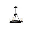 Quoizel Lighting GLC5020MBK Gloucester 4-lumières 240W Noir mat Lustre