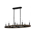 Éclairage pour îlot Quoizel Lighting Hendrix HDR842MBK 540W Noir mat