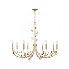 Quoizel Lighting HEI5040BGD Heiress 8-Lumières 480W Bronze doré Lustre