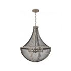 Quoizel Lighting  HLE2822DGW Hallie 4-Lumières 240W Bois gris vieilli Suspendu