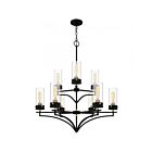 Lustre Hillside Quoizel Lighting HLS5031MBK 900W 9 Lumières Noir mat