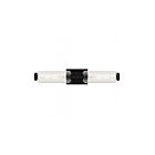 Quiozel Lighting HWS8524MBK Hawes 2-lumières 120W Noir Luminaire de vanité
