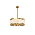 Quiozel Lighting KAT2824BRG Kate 4-lumières 500 Watt Or brossé Suspendu