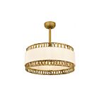 Quiozel Lighting KAT3124BRG Jett 1-lumière 32 Watt Or brossé Suspendu