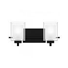 Vanité Kolt Quoizel Lighting Klt8902Mbk 200W 2-Lumières Noir Mat