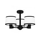 Plafonnier semi encastré Kylen Quoizel Lighting KYL1722MBK 300W 3 Lumières Noir mat