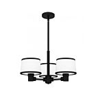 Suspendu Kylen
 Quoizel Lighting KYL2822MBK 300W 3 Lumières Noir mat