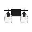 Luminaire de vanité à Lucy Quoizel Lighting LCY8615MBK 2-Lumières 200W Noir mat