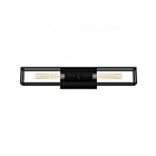 Luminaire de vanité à Leighton Quoizel Lighting LGN8624MBK 2-Lumières 200W Noir mat