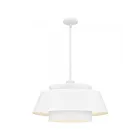 Quoizel Lighting LMI2824W Lumi 3-Lumières 300W Suspendu