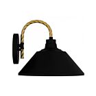 Quoizel Lighting LSH8411MBK 1 Lumière Noir mat 100W Longshore Lanterne d'extérieur