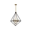 Suspendu Louvre Quoizel Lighting LVR5204WT 240W 4 lumières bronze occidental