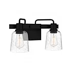 Quoizel Lighting LYD8616MBK 2 lumières Noir mat 200W Lydia Applique de salle