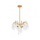 Quoizel Lighting MAP2820GFL Maple 4-Lumières 60W Feuille d'or Suspendu