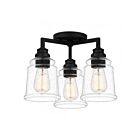 Plafonniers Quoizel Lighting MCI1614MBK McIntire 3-Lumières 300W Noir mat