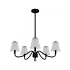 Quoizel Lighting MCK5030MBK McKinney 5-Lumières 300W Noir mat Lustre