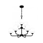 Quoizel Lighting NIE5028MBK 9 Lumières Noir mat 900W Nielson Lustre