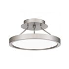 Plafonnier semi encastré LED Quoizel Lighting OST1811BN Outskirts 15W Nickel brossé