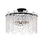 Plafonnier semi encastré Caspian Quoizel Lighting PCCAS1716MBK 240W 4 Lumières Noir mat