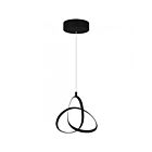 Mini suspendu Illoria Quoizel Lighting PCILR1507MBK Noir mat