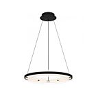 Suspendu Malik Quoizel Lighting PCMLK2820MBK 30W Noir mat