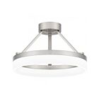 Plafonnier semi encastré Cohen Quoizel Lighting PCOH1716BN 24W Nickel brossé