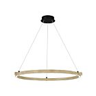 Suspendu Quoizel Lighting Soma PCSMA2823WA 23W noyer blanchi