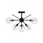 Quoizel Lighting PCSVD1724EK Salvador 240W Noir de terre Monture semi-affleurante