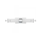 Quoizel Lighting PCTAL8624C Talbott 18W Noir mat Lampe de bain